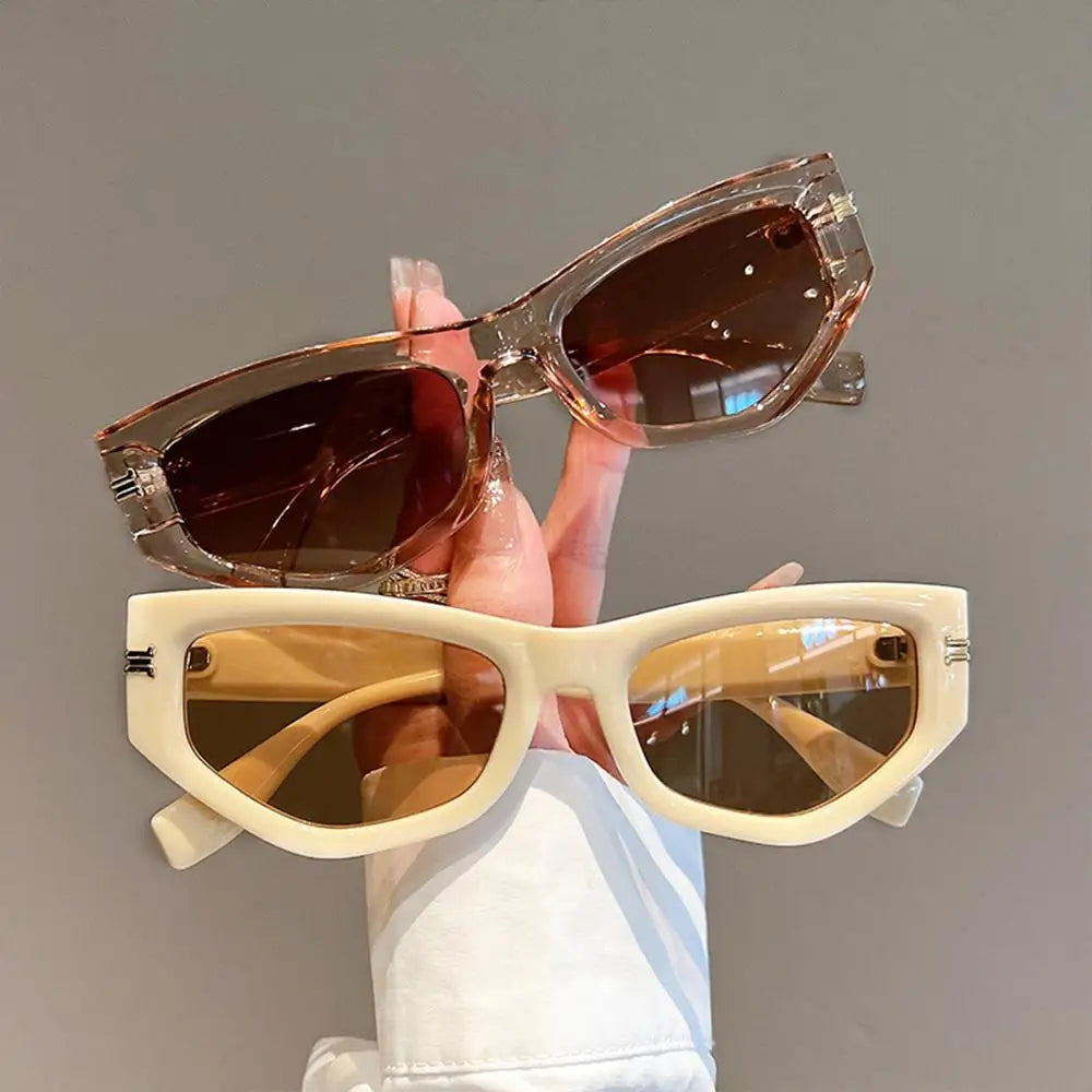 Vintage Cat Eye Sunglasses for Women New in Fashion Gradient Women Black Shades Trendy Chic Designer Sun Glasses