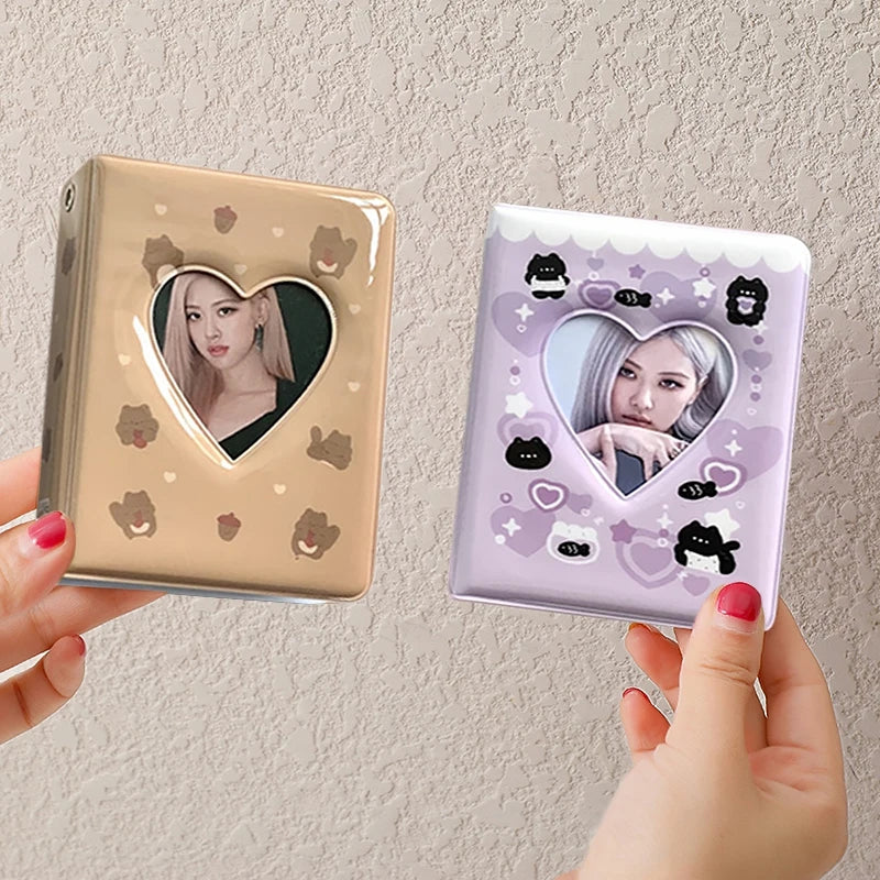 Kpop Photo Album Mini 3 Inch Album Photo Photocard Holder Idol Binder Photo Card Holder Card Collect Book Picture Protector 포