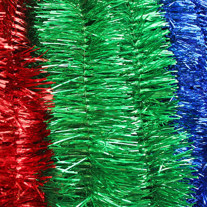 2m Christmas Garland, Gold, Silver, Red, Blue, Green,Santa Garland,Christmas Ornaments - Style 5