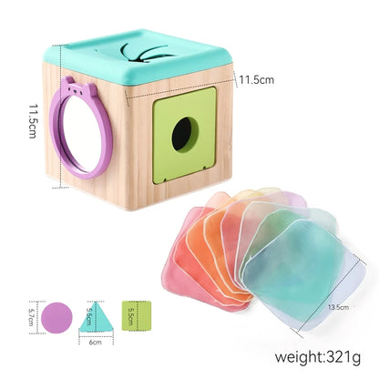 Montessori Cloths Toys Magic Cotton Animal Tissue Box Kids Finger Exercise Cloth Busy Box Toys Baby Educational Activity Sens