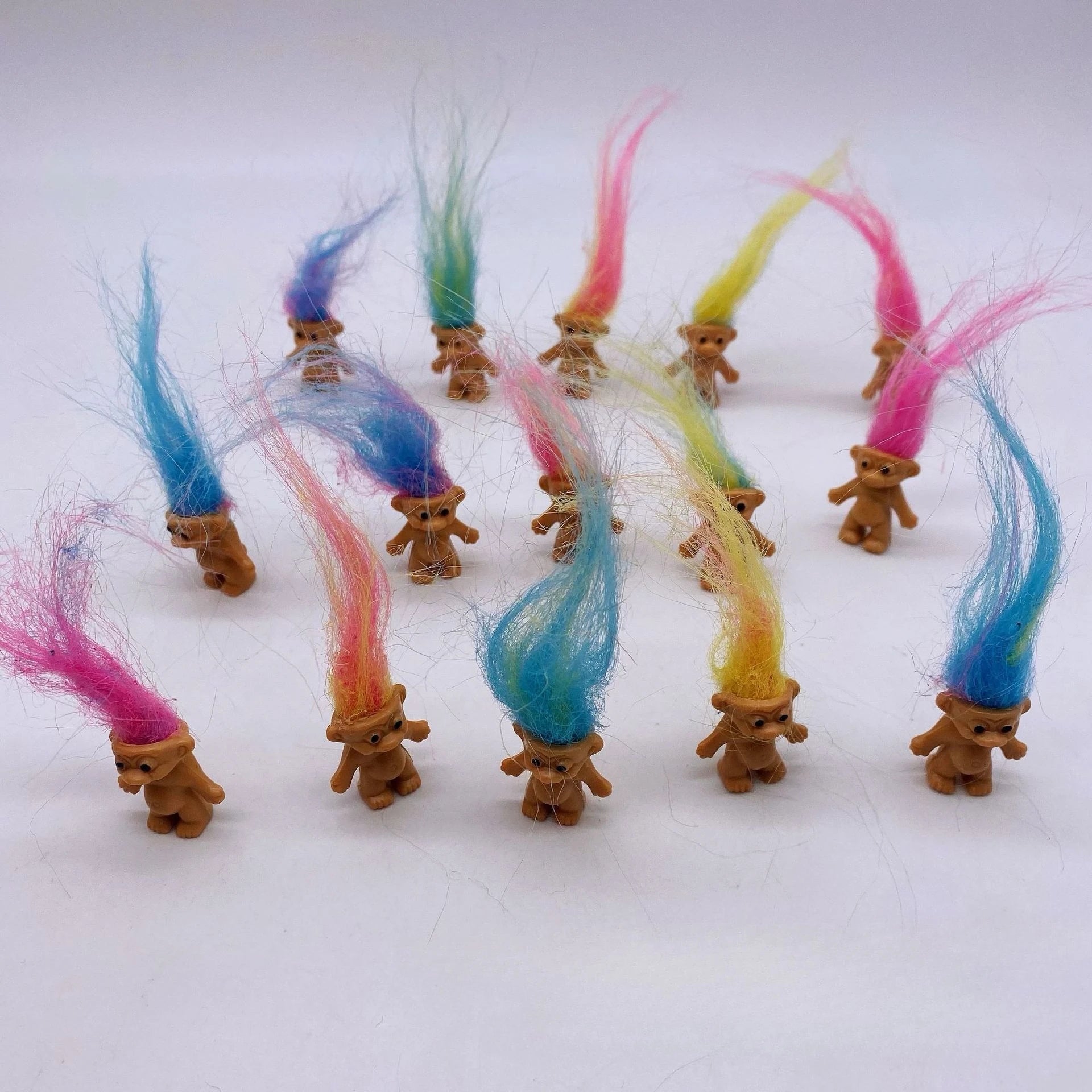 Troll Dolls, Vintage Trolls Lucky Doll Figures, Chromatic Adorable Cute Little Guys Collection, Party Favors,Christmas,Hallow