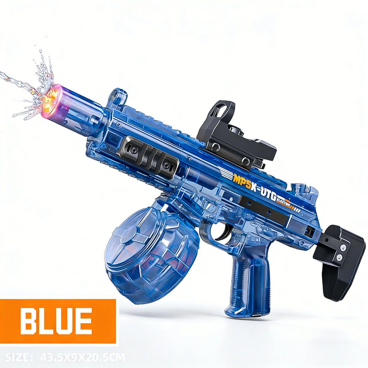 Simulated Firing and Recoil Electric Water Gun Toys Children Automatic Sensor Lights Water Pistol Summer Outdoor Beach Kids T