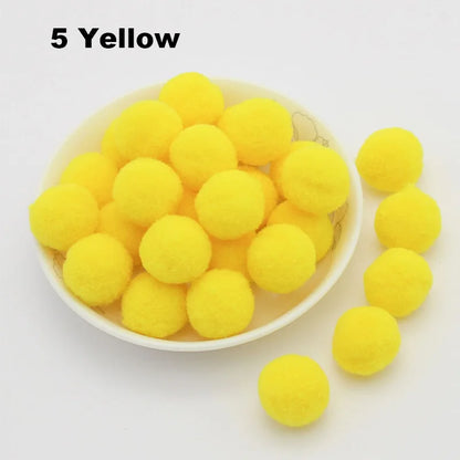 30-300Pcs Pom Poms Fluffy Soft Pompom Ball 8/10/15/20/25/30mm Handmade Sewing Craft DIY Kids Toy Christmas Weddinrg Decoratio