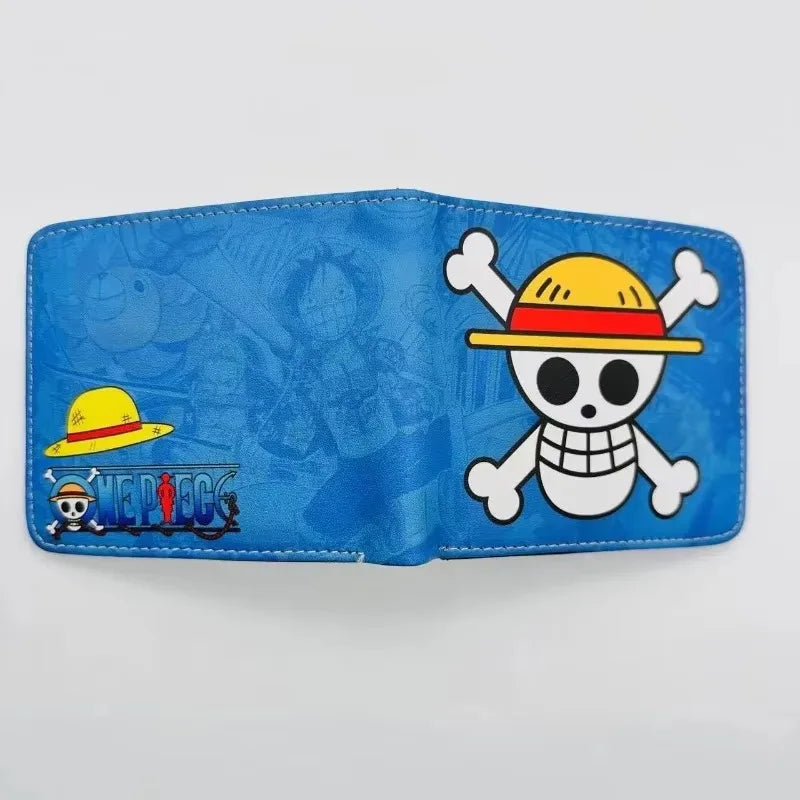 Anime One Piece Monkey D Luffy Roronoa Zoro Stylish and Simple Foldable Wallet Student Coin Purse Cute Things for Girls
