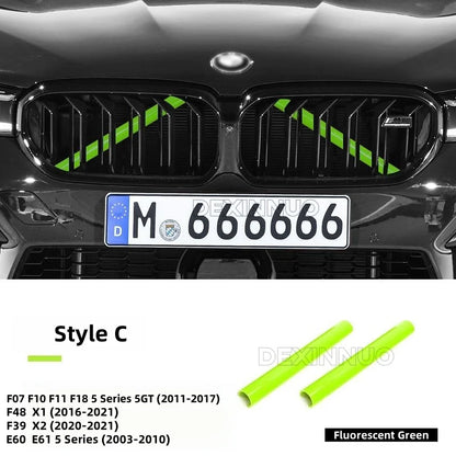 Car Front Grille Trim Strips For BMW E60 F07 F10 F20 F22 F25 F30 F32 F39 F44 F46 F48 G11 G12 G30 G32 G01 G02 G05 G20 1-7Serie