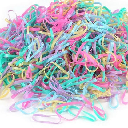 2018 New Random Mixed Child Baby Hair Holders Rubber Bands Elastics Girl's Tie Gum Hair Accessories about 500PCS