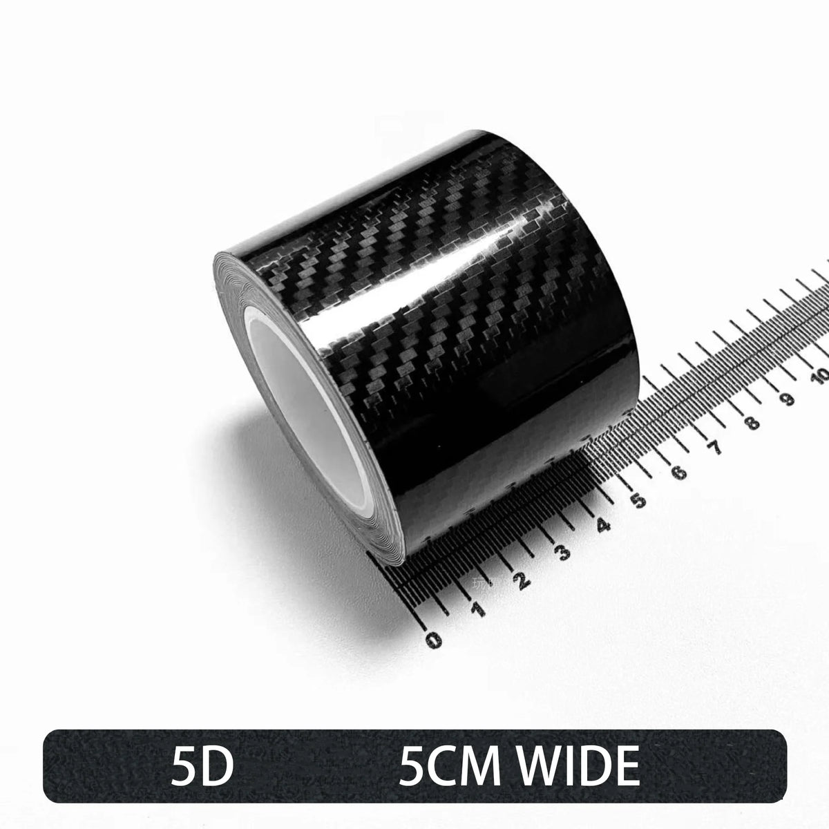 Carbon Fiber Automotive Adhesive Tape Roll Matte Black Protective Car Film Self-Adhesive Film 3D Vinyl Car Film Accessories -