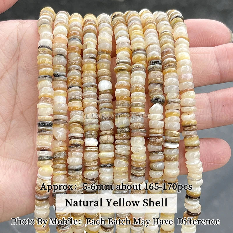 Natural Shell Beads Irregular Shape Smooth Beads Loose Spacer Bead For Jewelry Making Diy Earrings Necklace Accessory Finding
