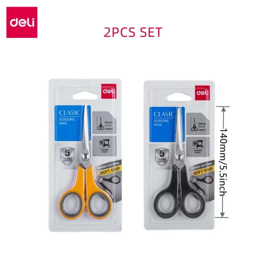 Craft Supplies, DELI Soft Handle Scissors, Durable Scissors for Crafting, Office Supplies, Junk Journal Ephemera, DIY Project