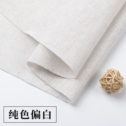 150x50cm/150x500cm Cotton Linen Fabric Greige For Embroidery Practice Fabric Decoration Cloth Handmade DIY Sewing TJ20577
