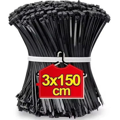 2000/100Pcs Self Locking Nylon Cable Ties Plastic Cord Tie Heavy Duty Cables Fastening Rings Loop Hardware Organizer Wire Str