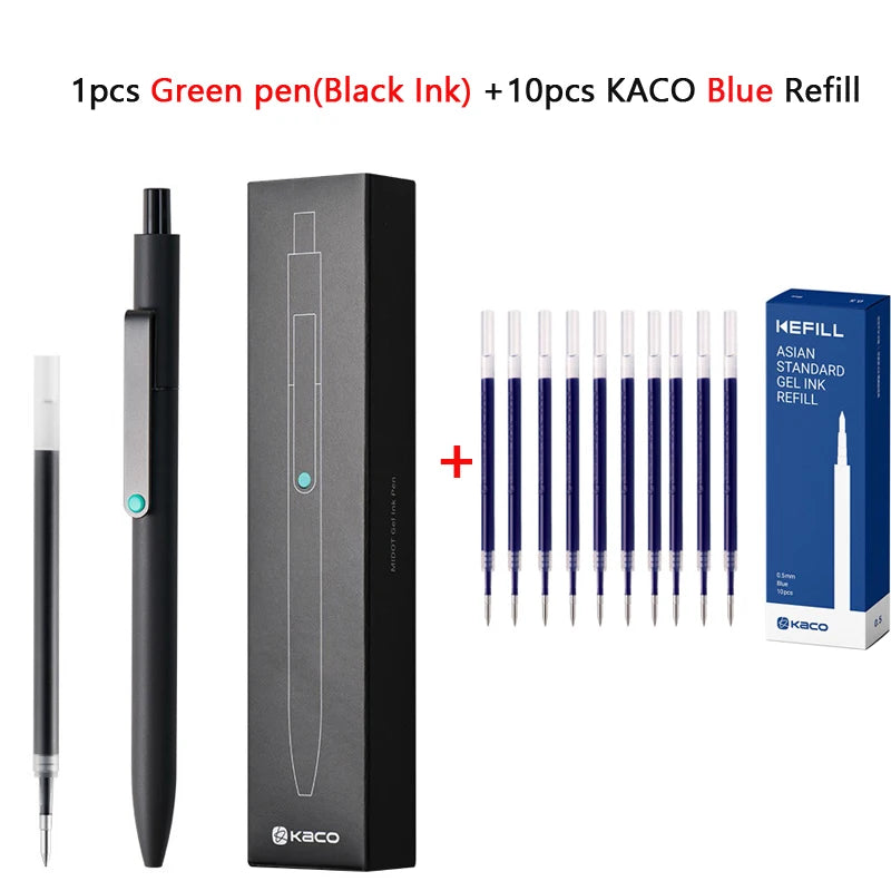 KACO 0.5mm MIDOT Gel Ink Pens, Quick-drying Press Smooth Writing Pen, High Volume for Taking Exams Grading Homework Doing Pap