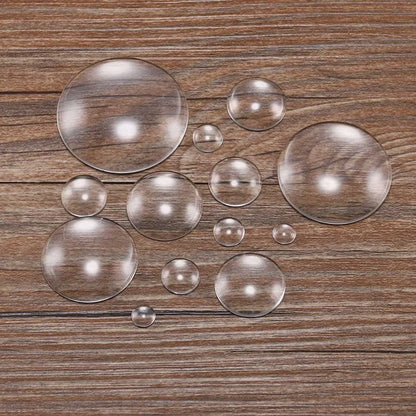 5-50pcs 8 10 12 14 16 18 20 25 30 mm Round Flat Back Clear Glass Cabochon Transparent Cabochon For Diy Jewelry Making Supplie
