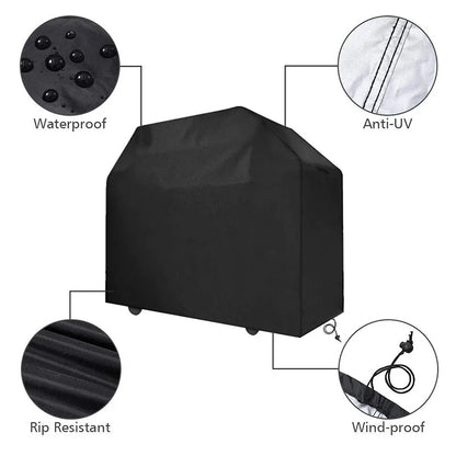 5 Size BBQ Grill Barbeque Cover Anti-Dust Waterproof Weber Heavy Duty Charbroil BBQ Cover Outdoor Rain Protective Barbecue Co
