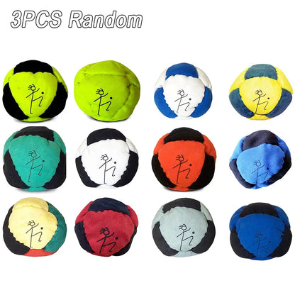 DirtBag Hacky Sacks Ball,Assorted Hacky Sack Footbag Bulk Hand-Made Sand Filled for Adults, Juggling Balls for Party &Trainin