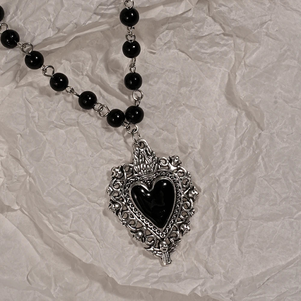 Y2K Sweet Cool Girl Personalized Creative Cross Love Pendant Necklace, Suitable for Daily Wearing - Style 2