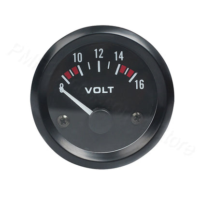 Vehicle Meter 12V Automobile Car Gauge 2" 52mm Water Temp Oil Temp Oil Press Fuel Volts Oil press kg Ammeter Gauge Black Shel