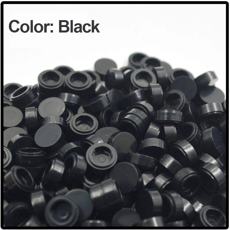 800PCS FLAT Tile 1x1 Dots Round Bricks 35381 98138 MOC DIY Building Blocks Parts for Mosaic Portrait Art Design Children Toys