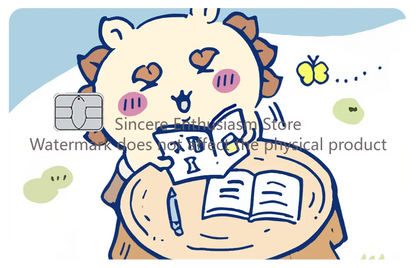 Cartoon Kawaii Chiikawas Credit Card Skin Stickers Cute Matte Sticker for VISA JCB Mastercard and Other IC Card Decorative