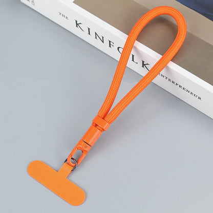 Universal Adjustable Mobile Phone Lanyard Short Wrist Strap with Self-locking Anti-drop Design Durable Polyester Phone Strap 