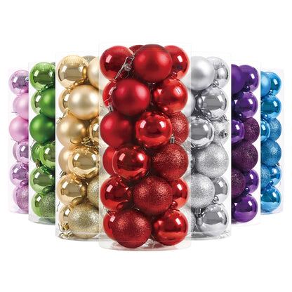 24pcs 3cm Christmas Balls Christmas Tree Ornaments Ball Xmas Hanging Tree Pendants Home Party Christmas Tree Decor New Year G