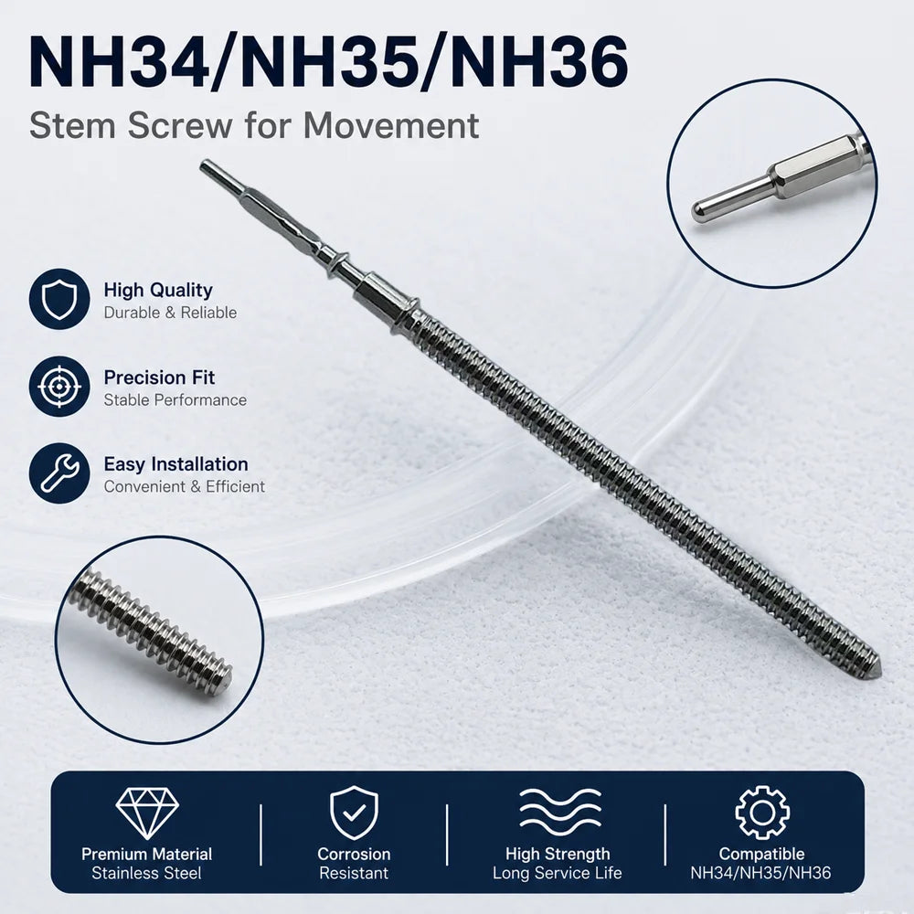 NH35 Stems 10Pcs/3Pcs Movement Watch Stem Crown Kit Watch Parts For NH34 NH35 NH36 VK63 Miyota8215 Stem Spare Parts