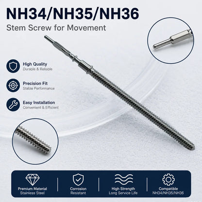 NH35 Stems 10Pcs/3Pcs Movement Watch Stem Crown Kit Watch Parts For NH34 NH35 NH36 VK63 Miyota8215 Stem Spare Parts