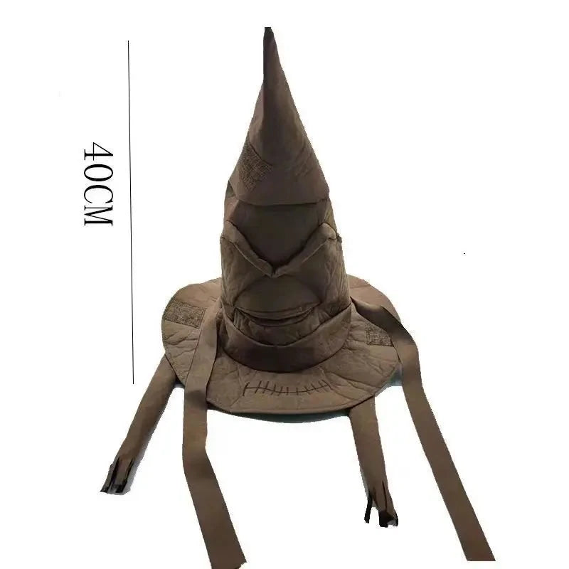 Fashion Movies Witch Wizard Hat Potters Sorting Hat Leather Halloween Party Props Dress Up Hat Men Cosplay Costume Accessorie