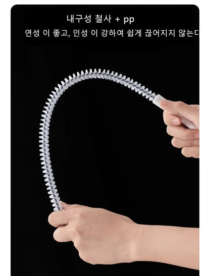 Pipe Dredging Brush Bathroom Hair Sewer Sink Cleaning Brush Drain Cleaner Flexible Cleaner Kitchen Clog Plug Hole Remover Too