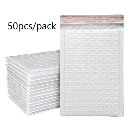Pearlescent Bubble Mailers Padded Envelopes, Self-Adhesive Waterproof Shipping Bags with Foam Lining for Packaging and Mailin