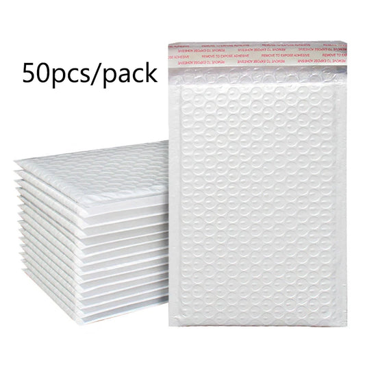 Pearlescent Bubble Mailers Padded Envelopes, Self-Adhesive Waterproof Shipping Bags with Foam Lining for Packaging and Mailin