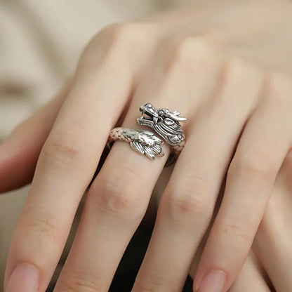 VENTFILLE 925 Sterling Silver Rings INS Fashion Hip Hop Vintage Couples Hollow Lines Punk Thai Silver Party Adjustable Jewelr