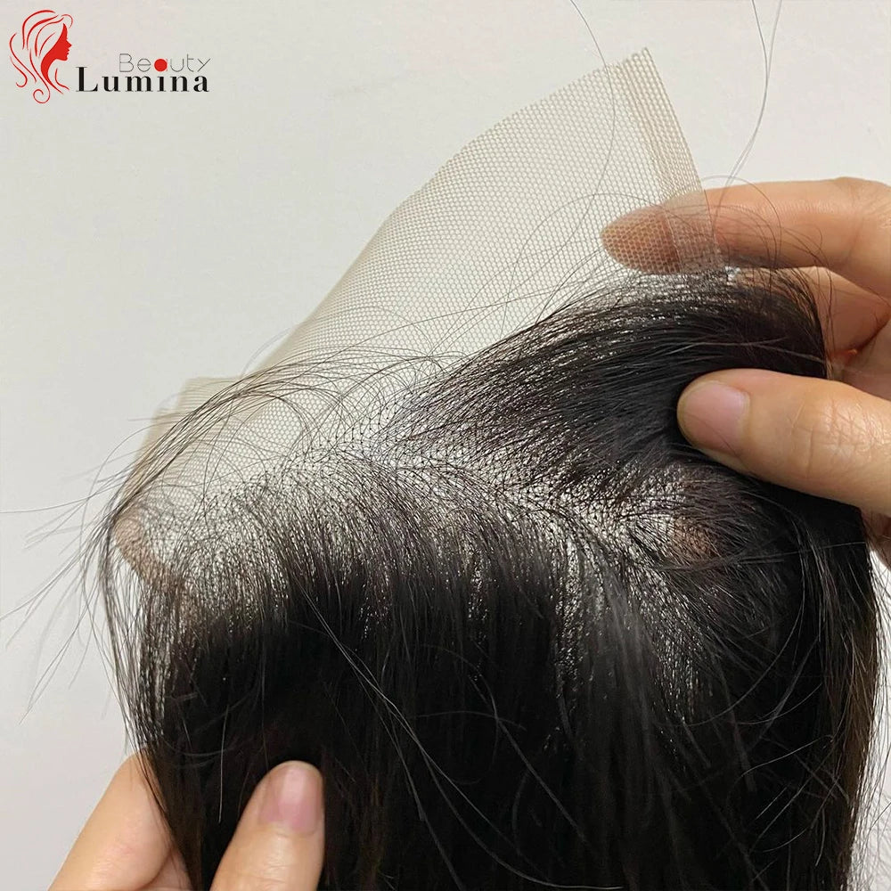 Lace Frontl Closure Peruvian Straight Closure 5x5 100% Human Hair Straight 13x4 Lace Frontal Natural Color Remy Hair Swiss La