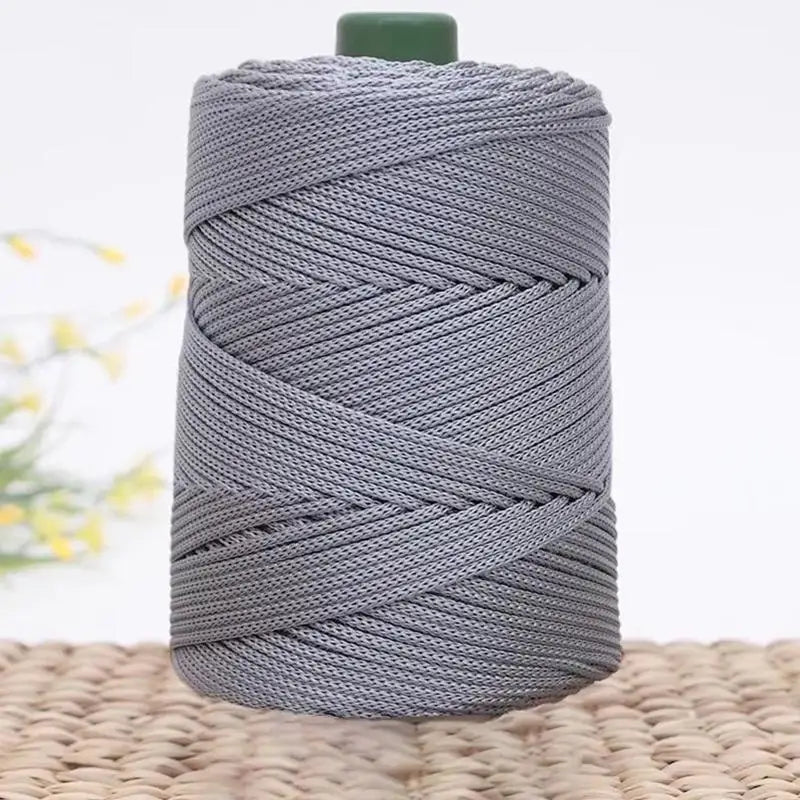 Summer Crochet Yarn Ice Rope 3mm Thread For Hand Knitting Bag Sun Hats Shoes Woven DIY Hook Cushion Silk Medium Thick About 2
