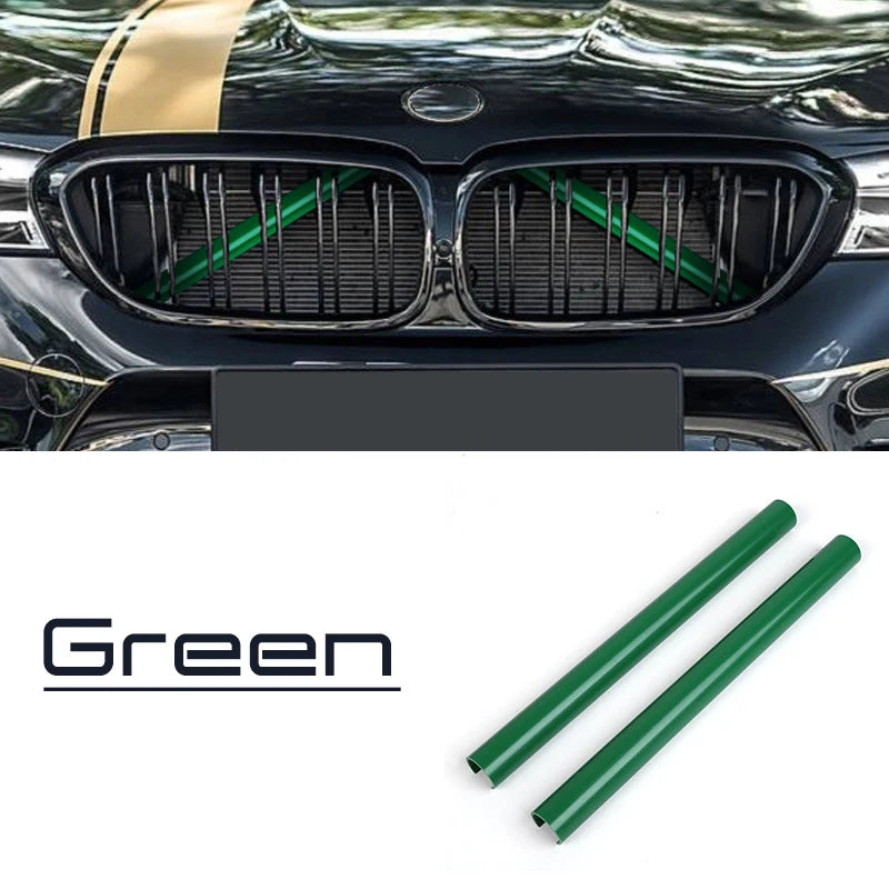 A Pair Car Front Grille Trim Strips For BMW F30 F31 F32 F33 F34 F36 F20 F21 F22 F23 G29 Car Sport Styling Decoration Accessor