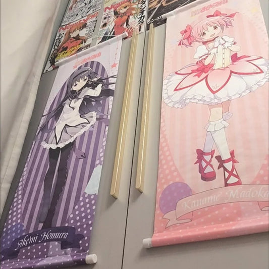 Kawaii Anime Scroll Canvas Posters and Prints Decoration Wall Hanging Painting