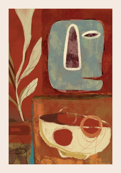 Vintage Abstract Geometry Revival Gallery Canvas Wall Art Print Poster Mural for Living Room Bedroom Office Wall Decor Gift