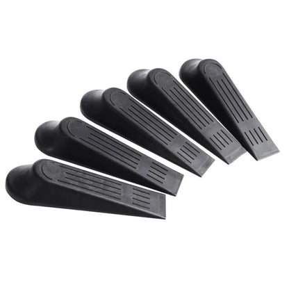 5pcs Set Plastic Door Stop Stoppers Non-Slip Base Durable Heavy Duty Door Stopper Wedge Shape Buffers Door Holder Office Door