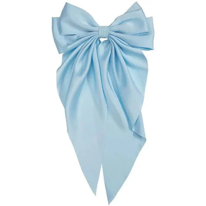 Satin Ribbon Big Bows, Double Faced Satin Clips, Chic Hair Accessories, Scrapbooking Embellishments, Gift Wrapping Supplies, 