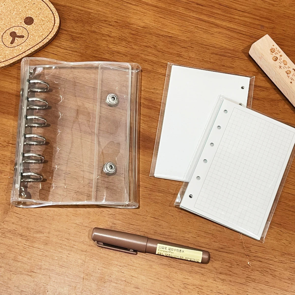 Colored Loose Leaf Refill Pages A7 M5 A6p Grid Lined Dot Design Journal Inner Pages Memo Pad 30P Memo Pads