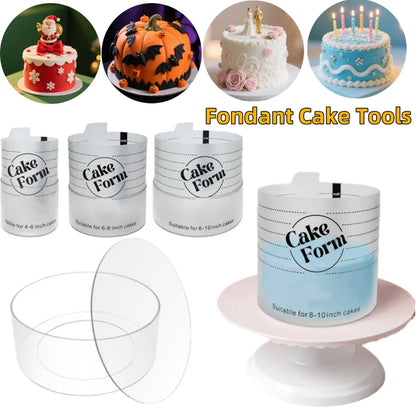 Adjustable Cake Ring Mold Retractable Fondant Tools Mousse Cake Ring Acrylic Circle Baking Ring DIY Mousse Cake Form