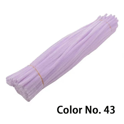 Chenille Stem Pipe Kids DIY Creative Toys Chenille Sticks Cleaners Kindergarten Educational Handmade Material Plush Strips - 