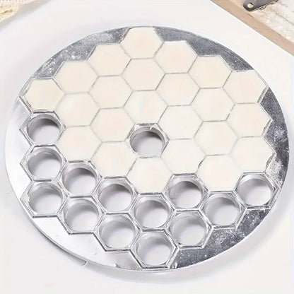 Aluminum Dumpling Maker Tool | 37-Hole Ravioli Press for Homemade Pasta & Meat Fillings | Multi-Use Pastry Mold Kitchen Gadge