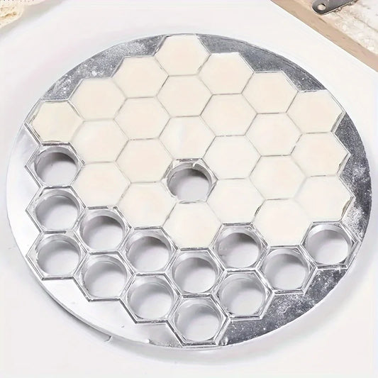 Aluminum Dumpling Maker Tool | 37-Hole Ravioli Press for Homemade Pasta & Meat Fillings | Multi-Use Pastry Mold Kitchen Gadge