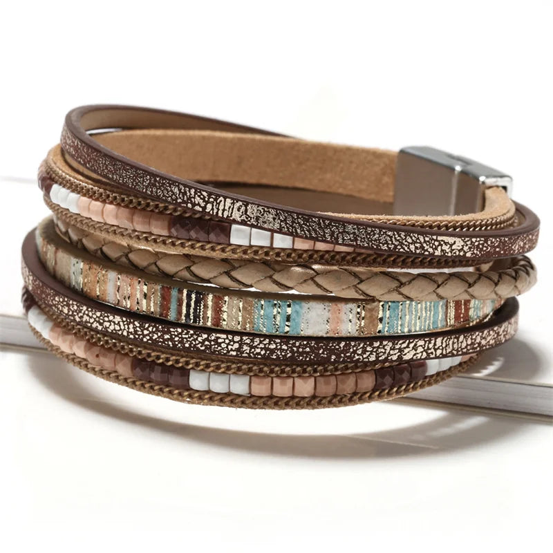 Bohemian Cowboy Chic Cross Bracelet Western Jewelry For Women Christian Bracelets Religious Bracelets