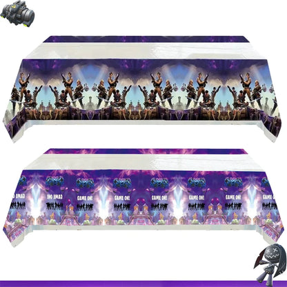 Video Game Fortnitions Birthday Party Decoration Cartoon Alpaca Llama Plate Tablecloth Baby Shower Kids Favors Party Supplies