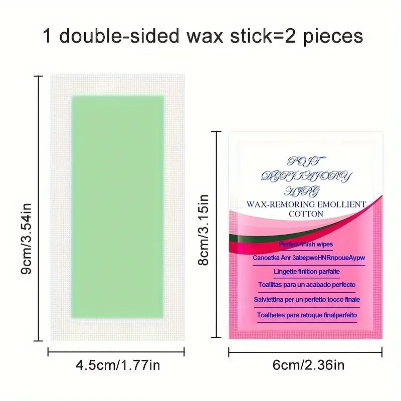 10/20/30/50 Pcs Depilatory Wax Strips For Hair Removal Wax Paper Cold Wax Strips Paper For Face Neck Arm Leg Body Beauty Tool