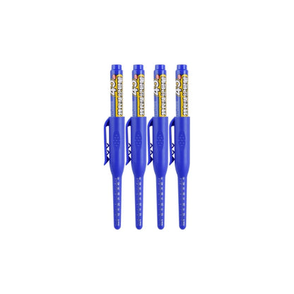4-40Pcs White/Black/Blue/Red 45mm Deep Hole Marker Pens Long Nib Head Carpenter Pen Waterproof for Measuring Woodworking Offi