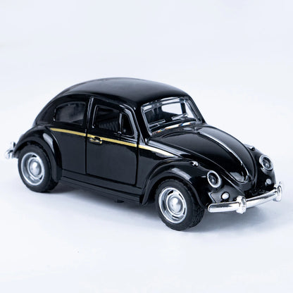 Classic 1: 36 Turn Alloy Double Door Retro Beetle Cars Model Boys' And Children's Birthday Toys Gifts Mini Vehicle Ornaments 