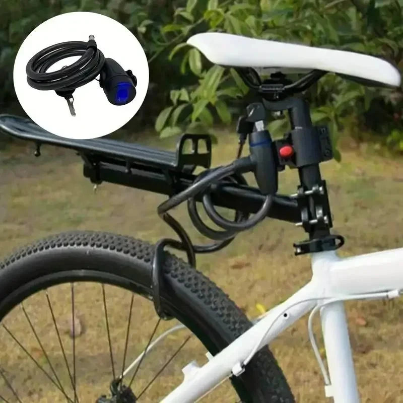 Heavy Duty Motorcycle Chain Lock Metal Anti Theft Bike Lock with 2 Keys for Maximum Security and Reinforcement of Bicycle